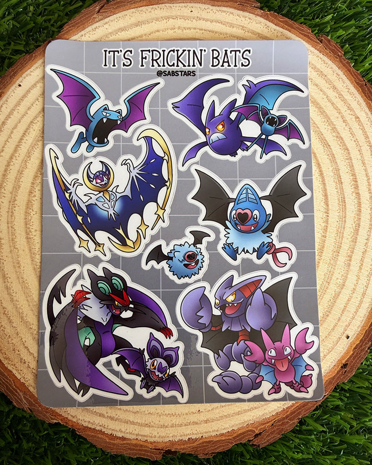 It's Frickin Bats Sticker Sheet
