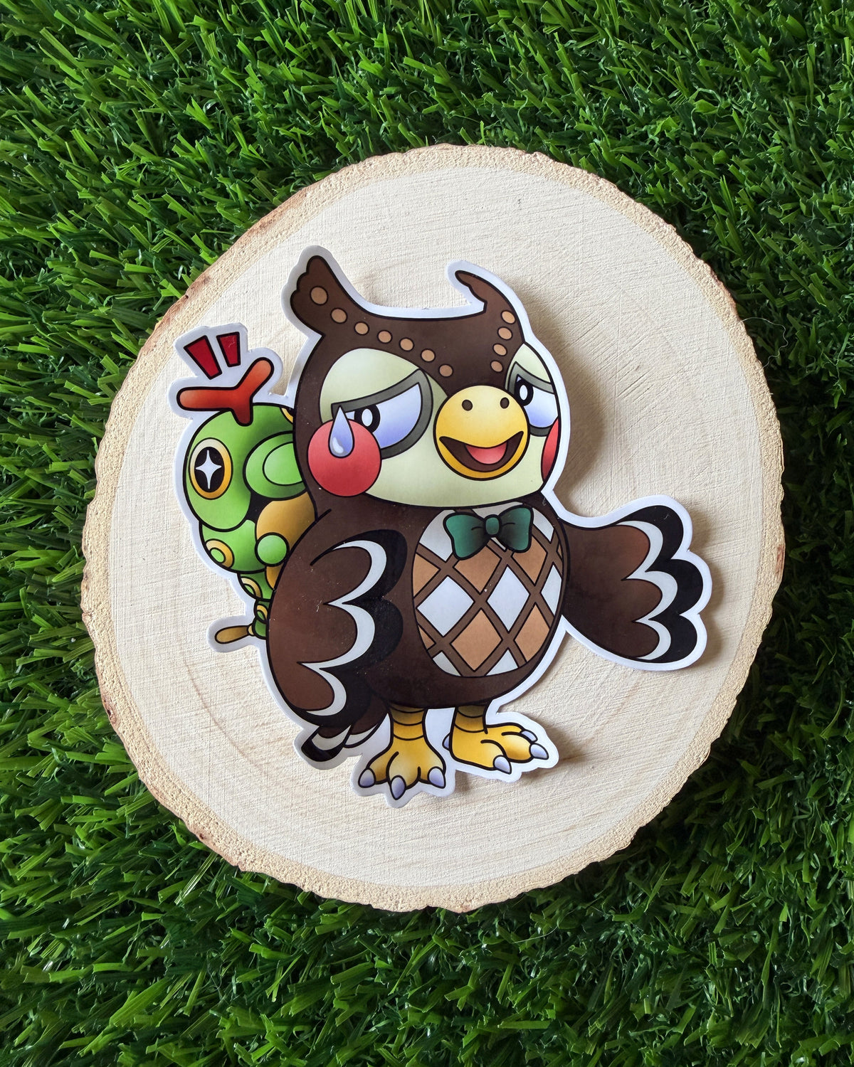 Blathers & Caterpie Sticker