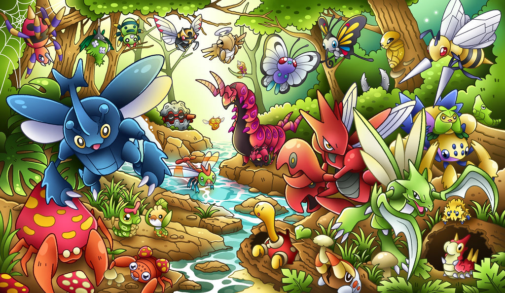 Bug Pokemon Desk Mat