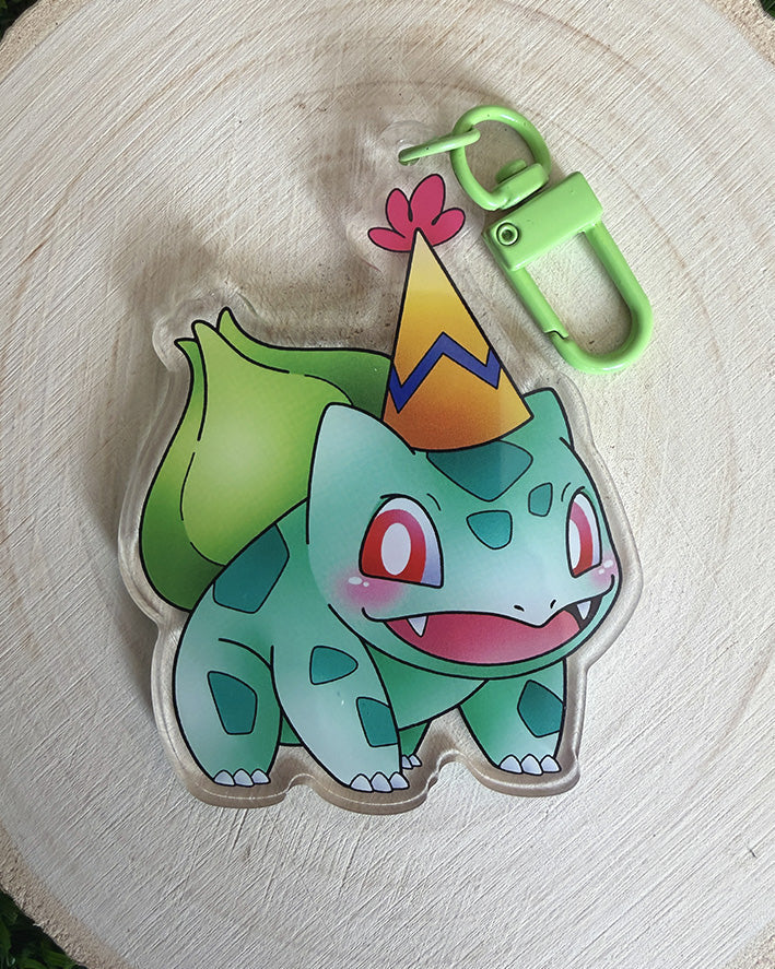 Party Bulbasaur Keychain