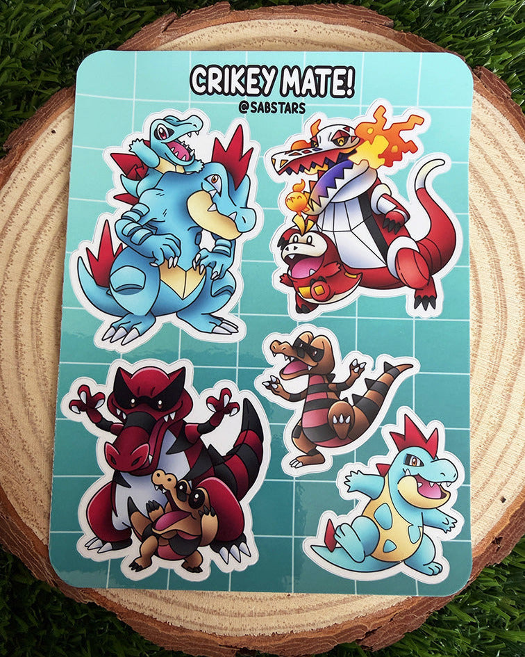 Crikey Mate! Sticker Sheet