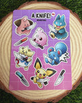 Knife Babies Sticker Sheet