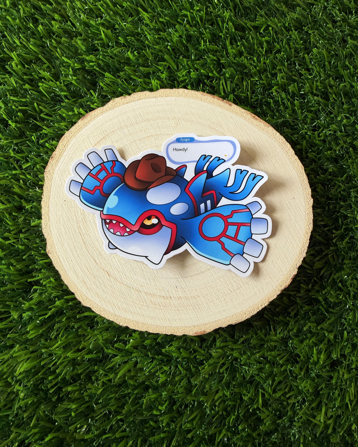 Cowboy Kyogre Sticker