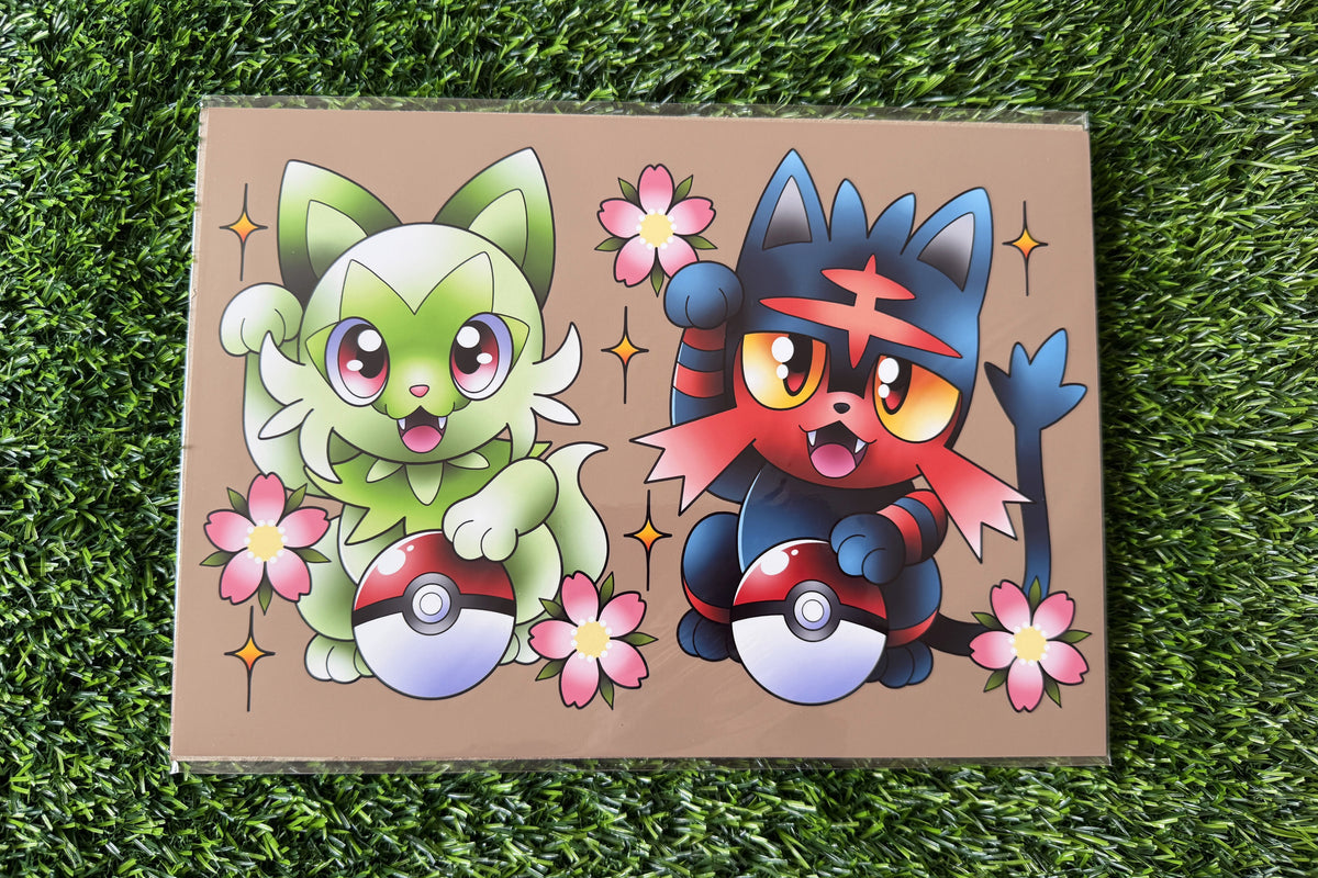 Lucky Cats A4 Print