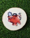 Moo Deng Pochita Sticker