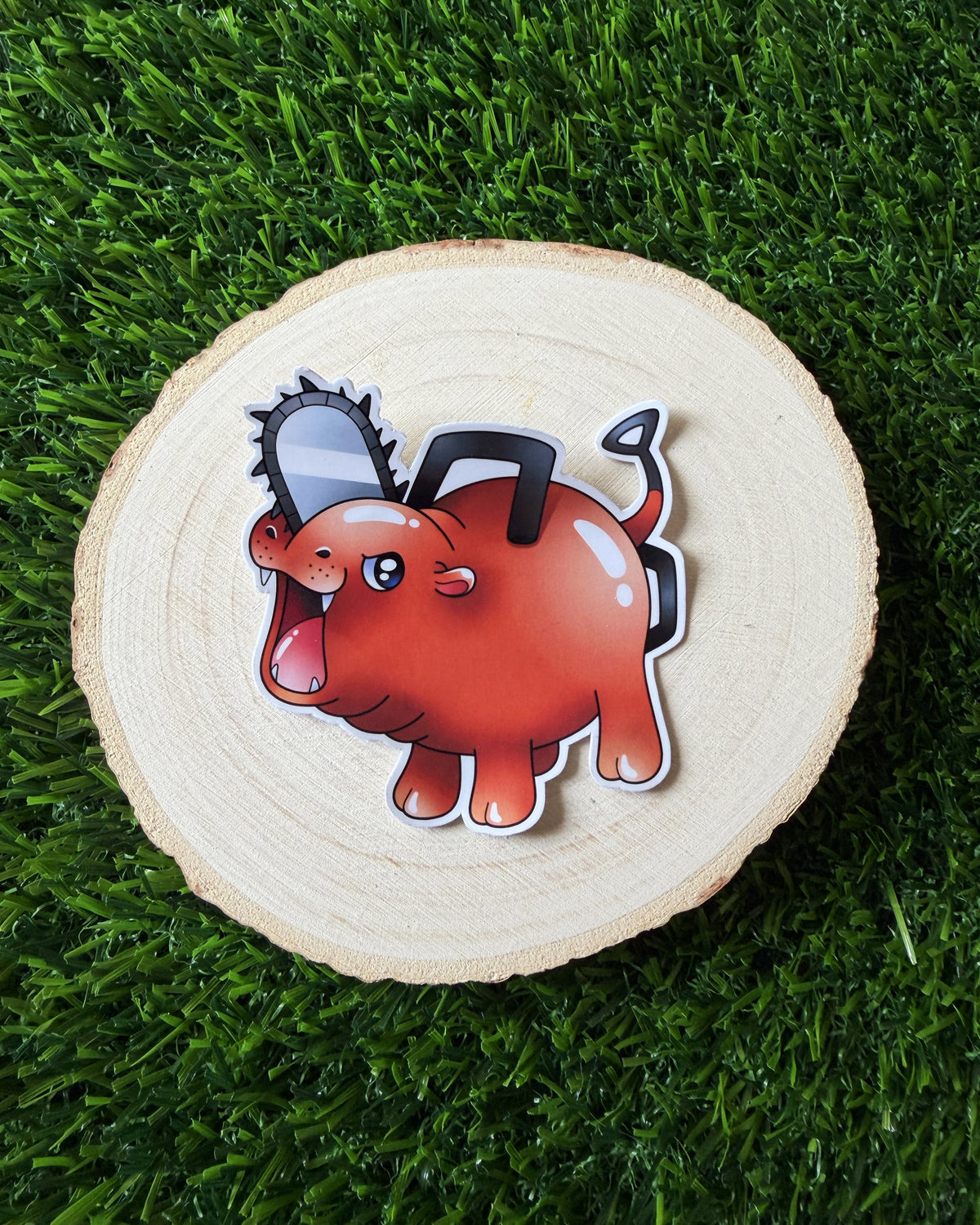 Moo Deng Pochita Sticker