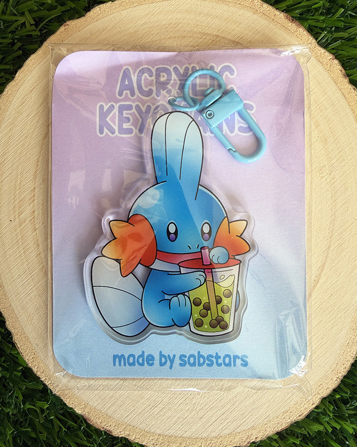 Boba Mudkip Keychain