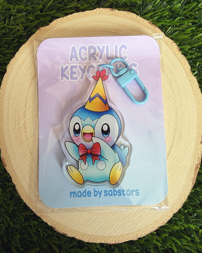 Party Piplup Keychain