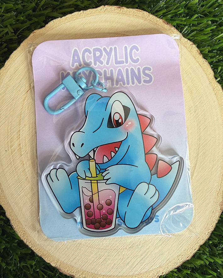 Boba Totodile Keychain