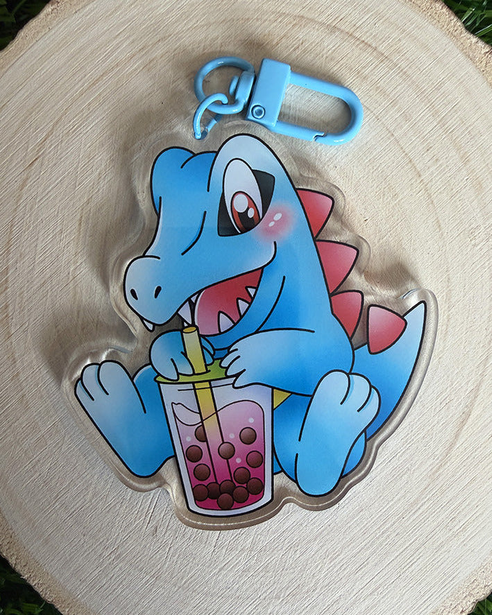 Boba Totodile Keychain